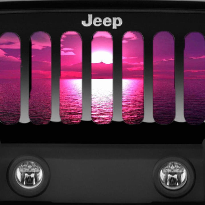 Tuscadero Pink Sunset Jeep Grille Insert