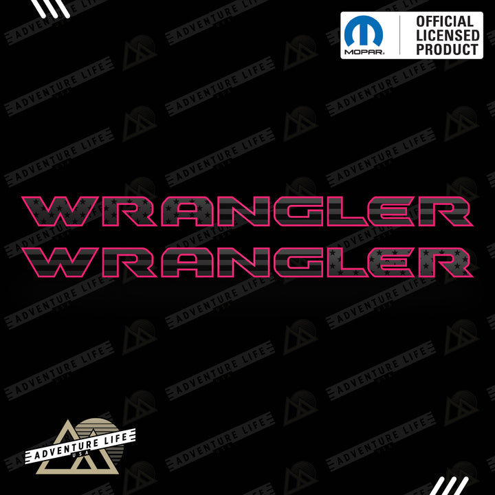 WRANGLER Hood Lettering | Set of 2