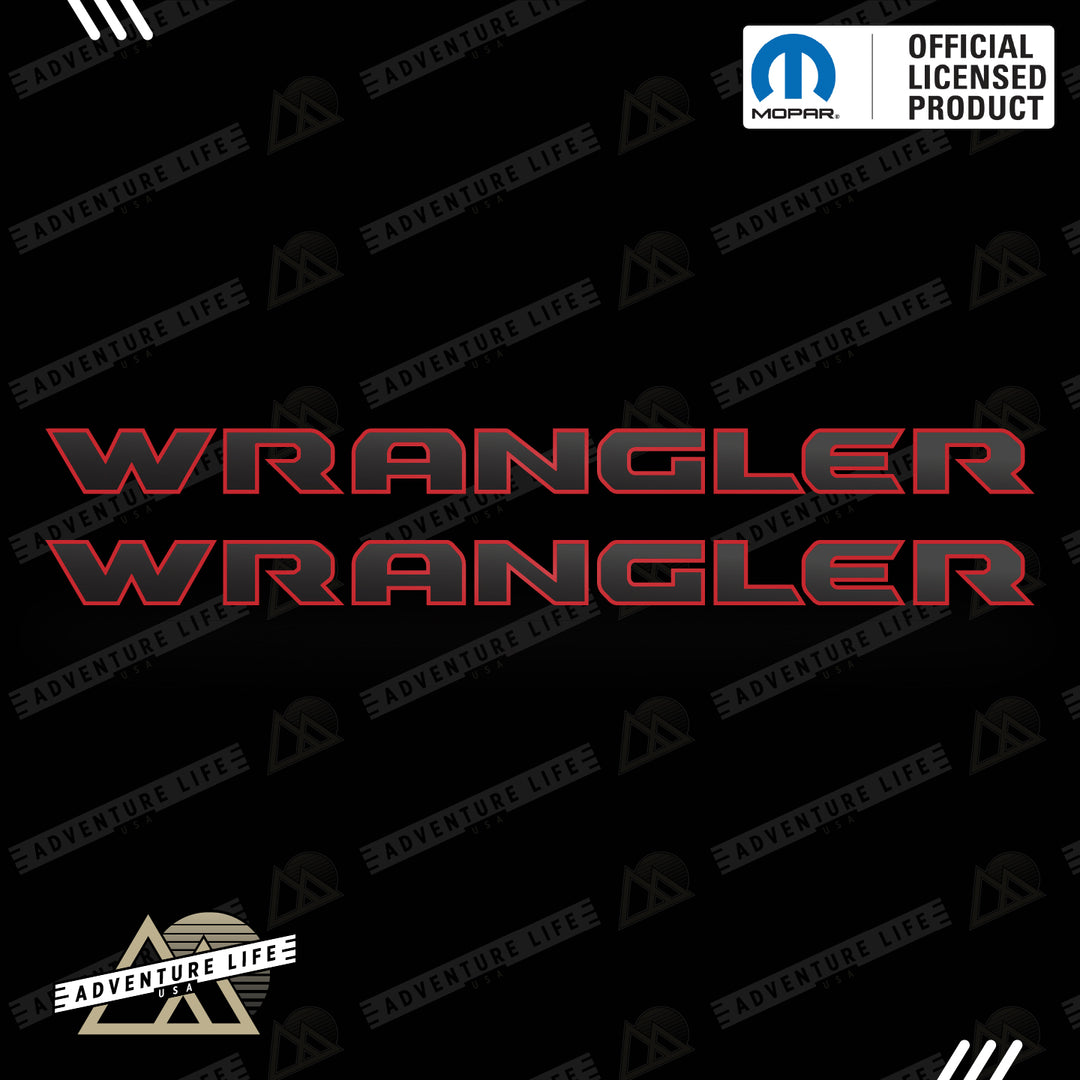 WRANGLER Hood Lettering | Set of 2