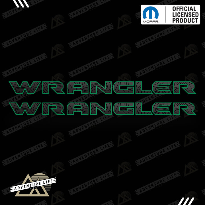 WRANGLER Hood Lettering | Set of 2