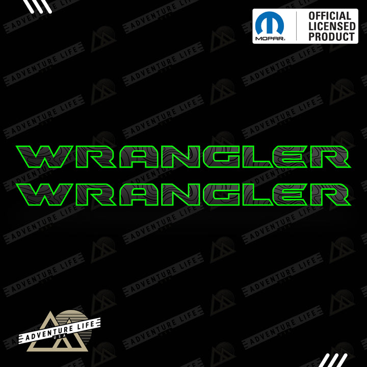 WRANGLER Hood Lettering | Set of 2