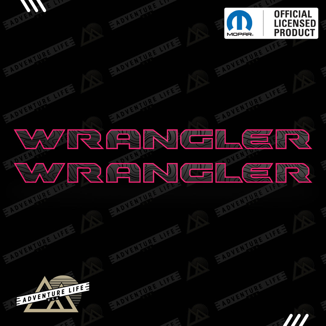 WRANGLER Hood Lettering | Set of 2