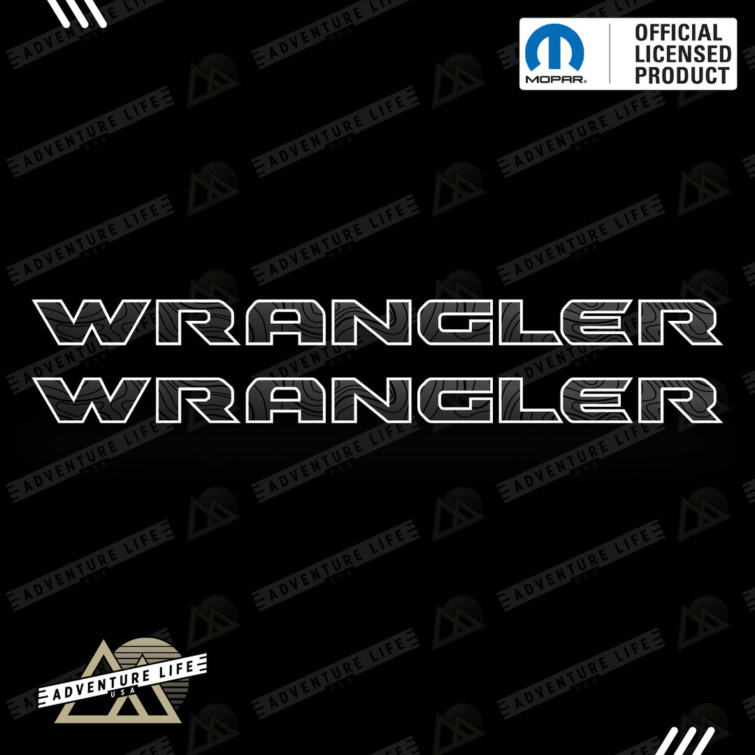 WRANGLER Hood Lettering | Set of 2