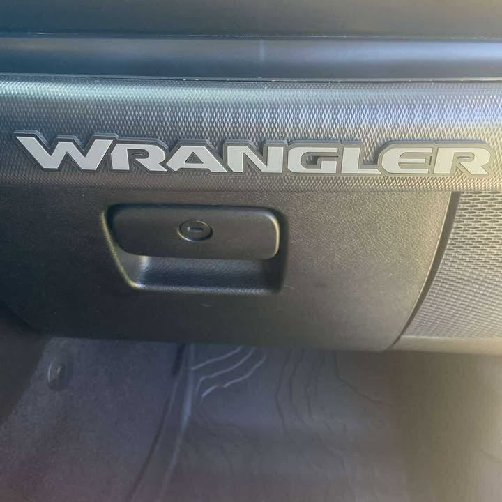 Jeep JL "WRANGLER" Grab Handle Emblem