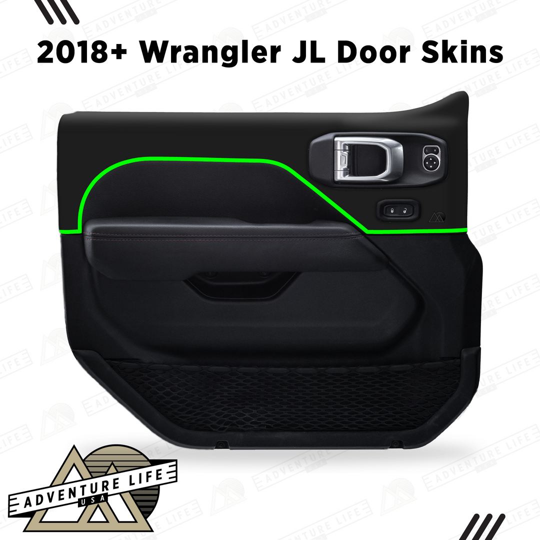 2018+ Wrangler JL Door Skins | Matte Black