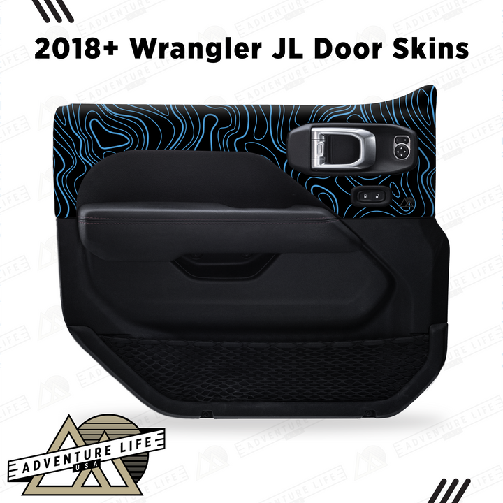 2018+ Wrangler JL Door Skins | Topographic