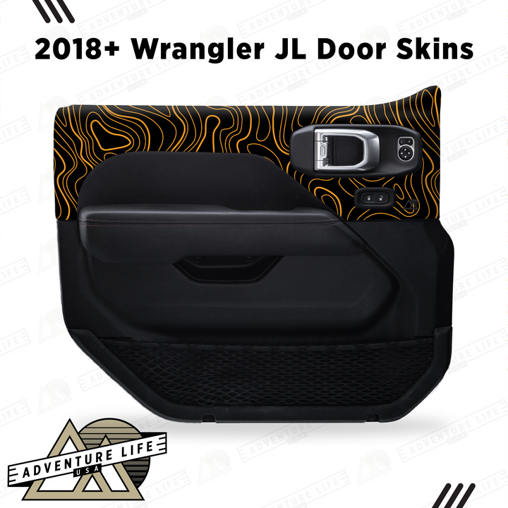 2018+ Wrangler JL Door Skins | Topographic