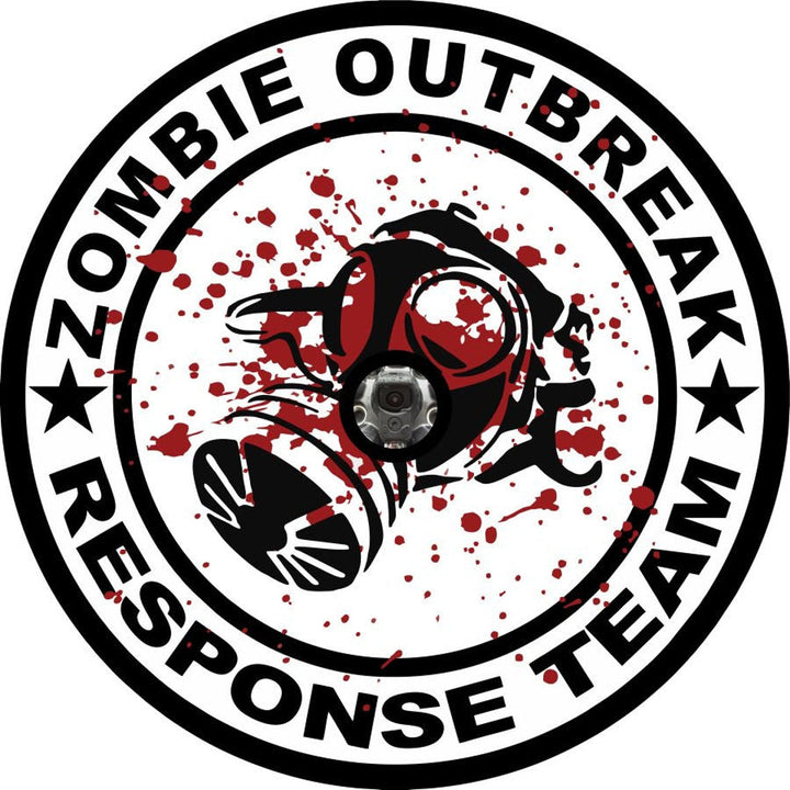 Zombie Outbreak Response Team Gas Mask with Blood Splatter