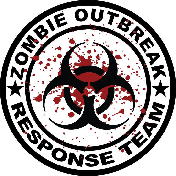 Bio-Hazard & Blood - Zombie Outbreak Response Team Spare Tire Cover Design