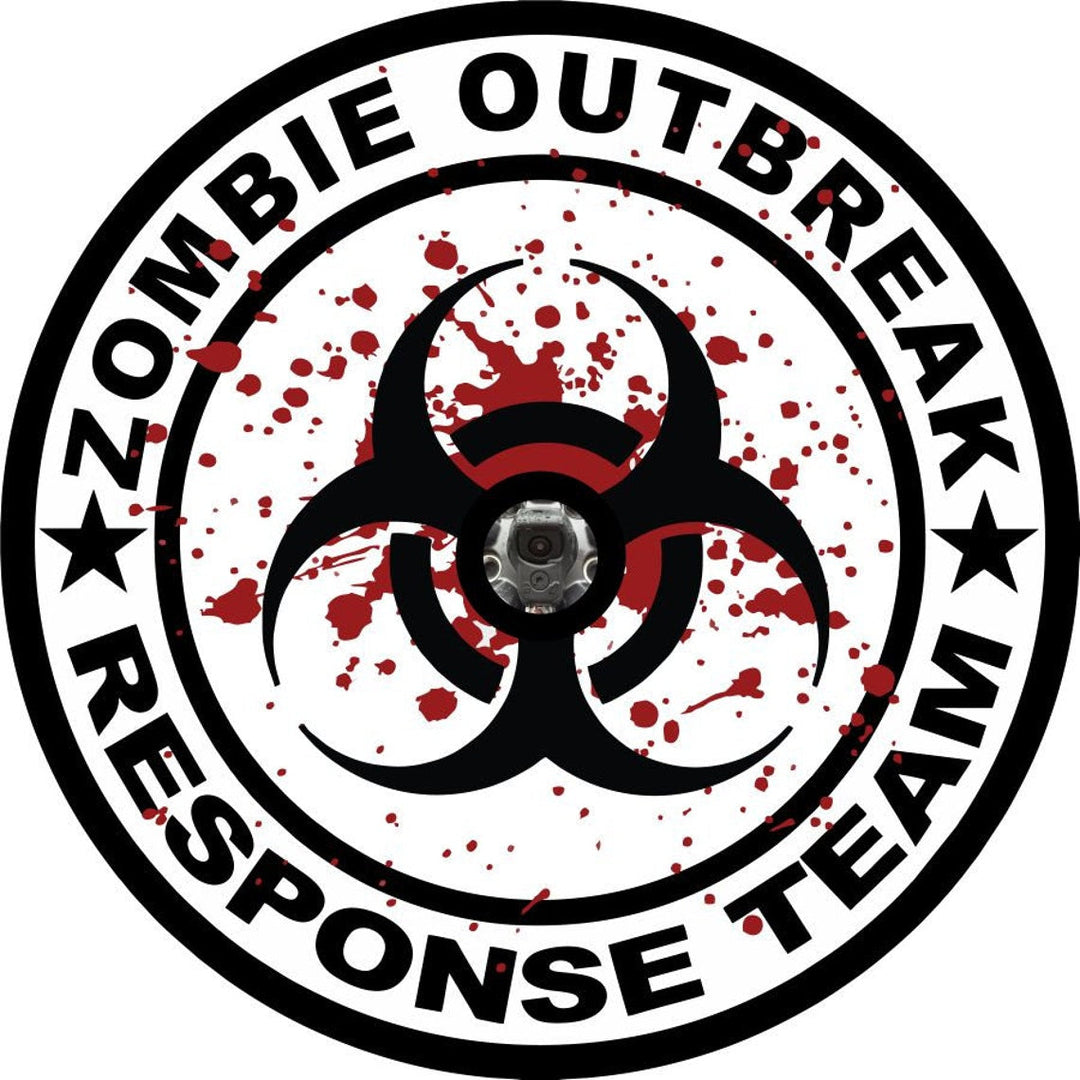 Bio-Hazard & Blood - Zombie Outbreak Response Team Spare Tire Cover Design