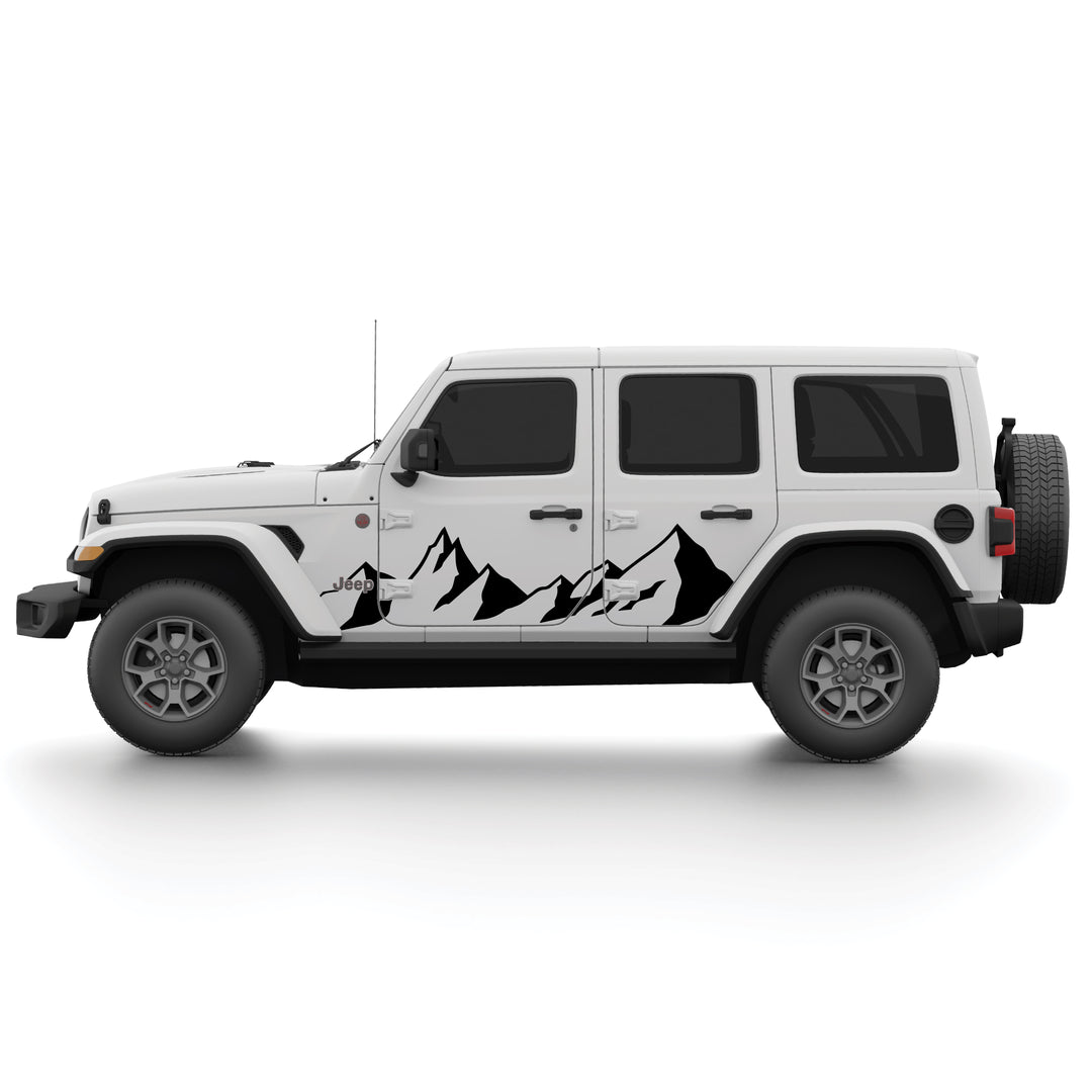 Mountain Silhouette Graphic Kit for Jeep Wrangler JL