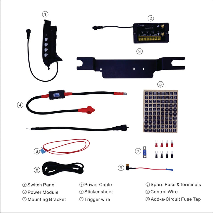 Voswitch B400 S Grab Handle Switch Panel for Ford Bronco (2021+) — Smart 4-Switch Control System