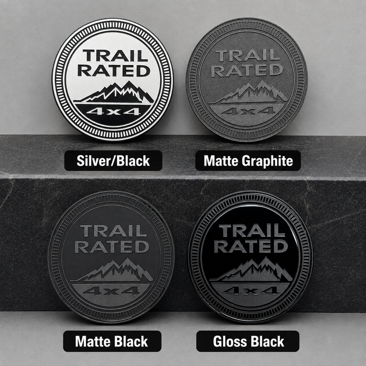 Jeep Engraved "TRAIL RATED" Emblem