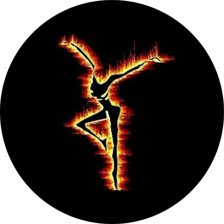 Fire Dancer Logo Dave Matthews Band Spare Tire Cover for Jeep, Bronco, RV, Campers, Vans, & More