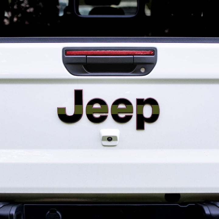 JEEP Gladiator Emblem Overlay Decal Set | Fits 2020+ Jeep Gladiator