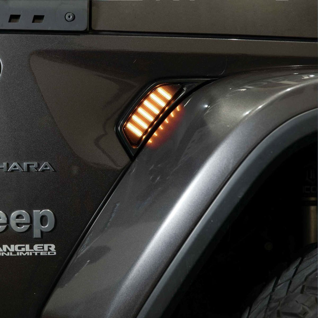 2018-2024 Jeep JL Wrangler LED Fender Lights (pair)