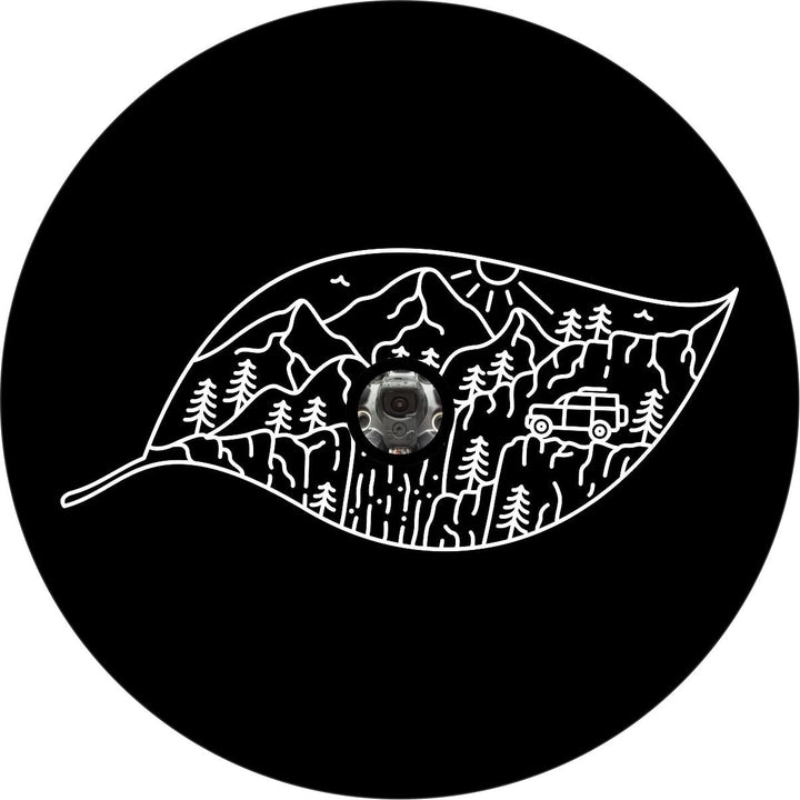 Leaf of Mountains & SUV Exploration Creative Spare Tire Cover