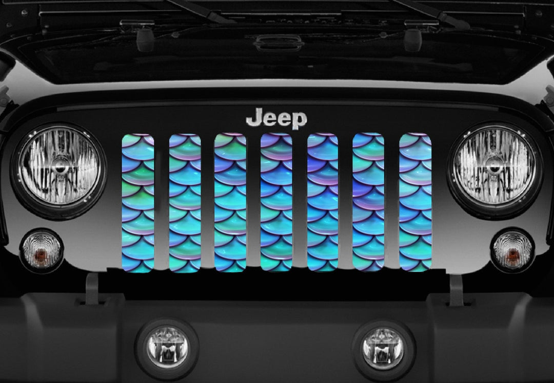 Mermaid Scales Jeep Grille Insert