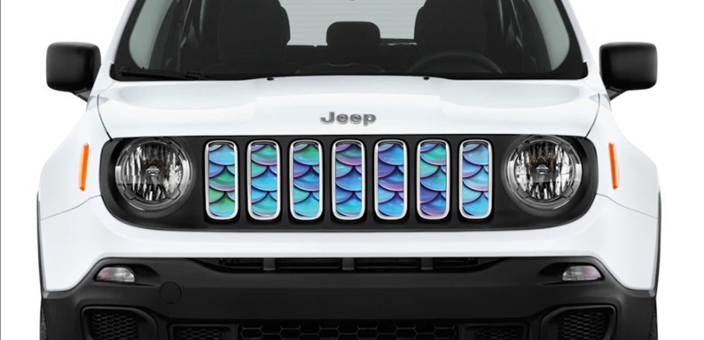 Mermaid Scales Jeep Grille Insert