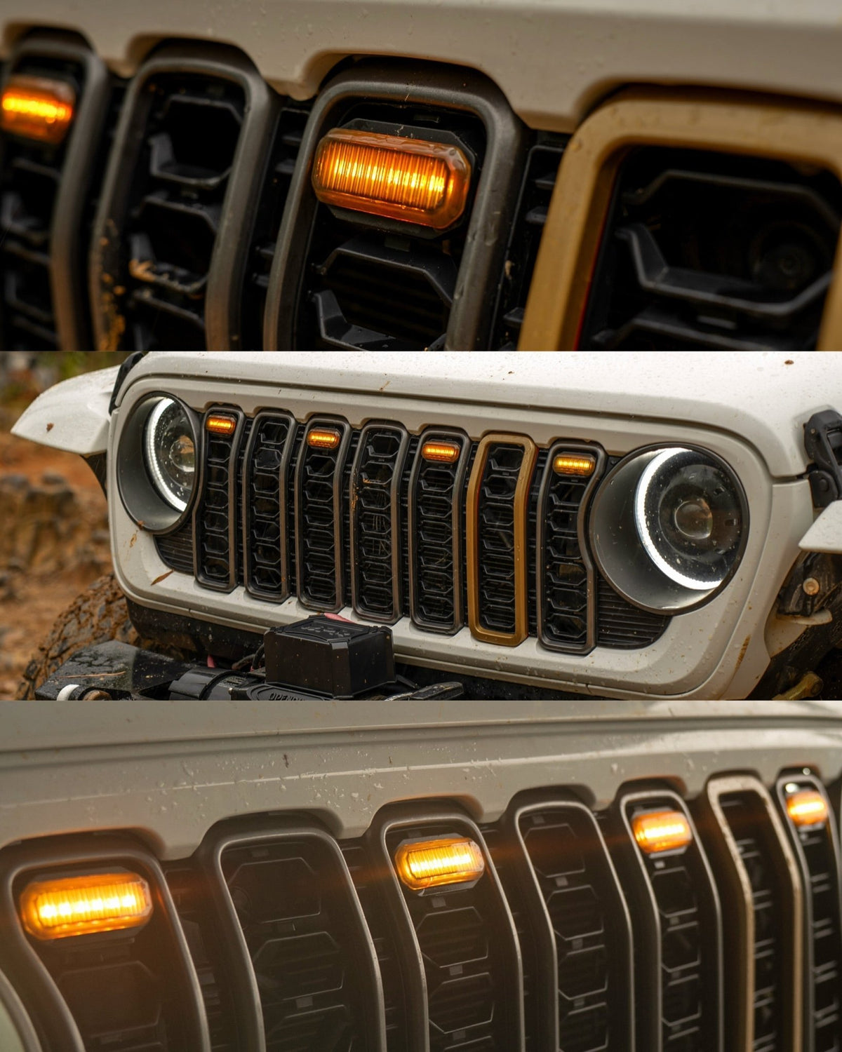 Pre-Runner Light Kit for Jeep JL/JT 2024+ Grille Amber / RGB | Amber | | | Lighting