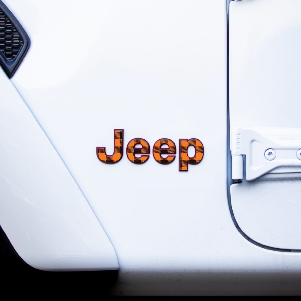 JEEP Wrangler Emblem Overlay Decal Set | Fits JL, JK, TJ & YJ