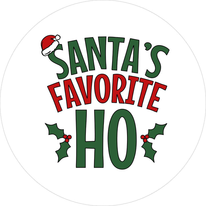 Santa's Favorite Ho - Funny Spare Tire Covers for Jeep, Broncos, RV, Camper & More