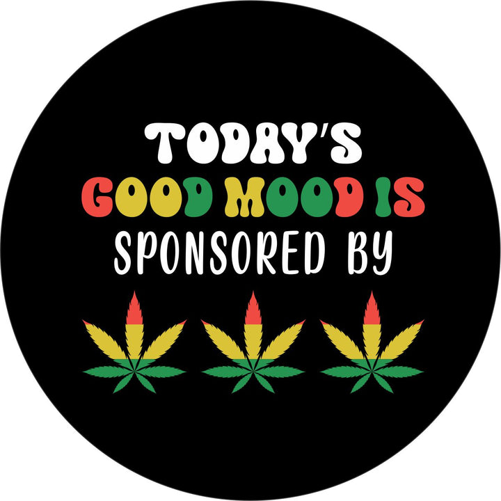 Todays Good Mood Rasta Inspired Spare Tire Cover Design for Jeeps, Broncos, RV, camper, trailer, and more