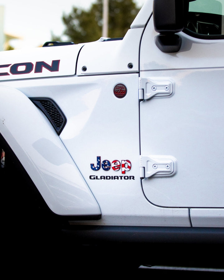 JEEP Gladiator Emblem Overlay Decal Set | Fits 2020+ Jeep Gladiator