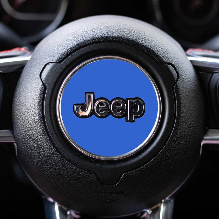 Custom Color Steering Wheel Decal for Jeep | Gladiator 2020+ | Blue | | Decal