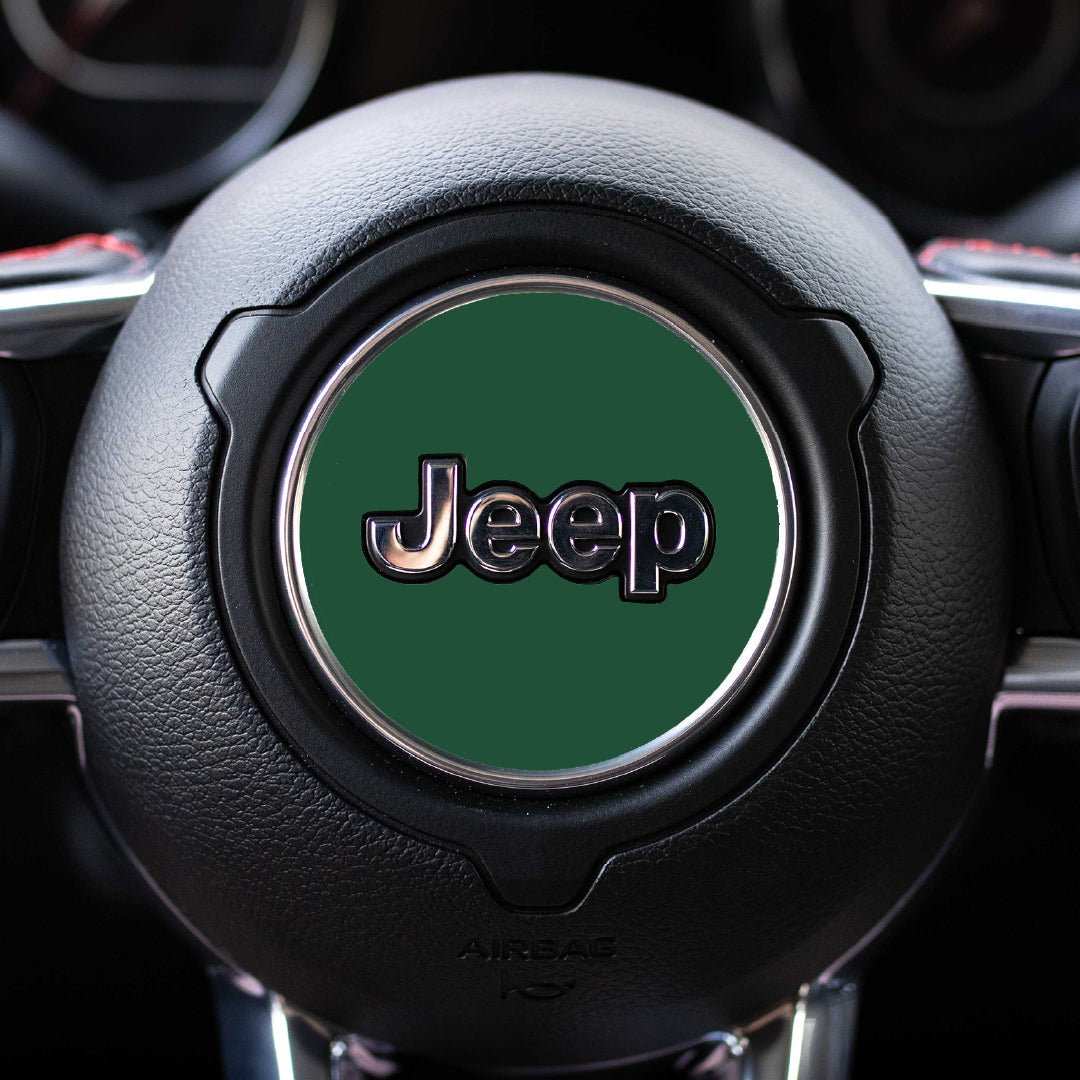 Custom Color Steering Wheel Decal for Jeep | Gladiator 2020+ | Forest Green | | Decal