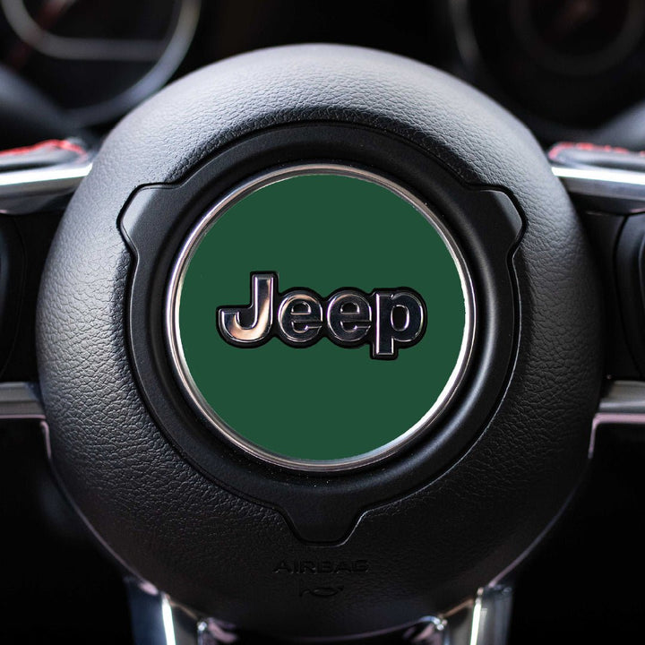 Custom Color Steering Wheel Decal for Jeep | Gladiator 2020+ | Forest Green | | Decal