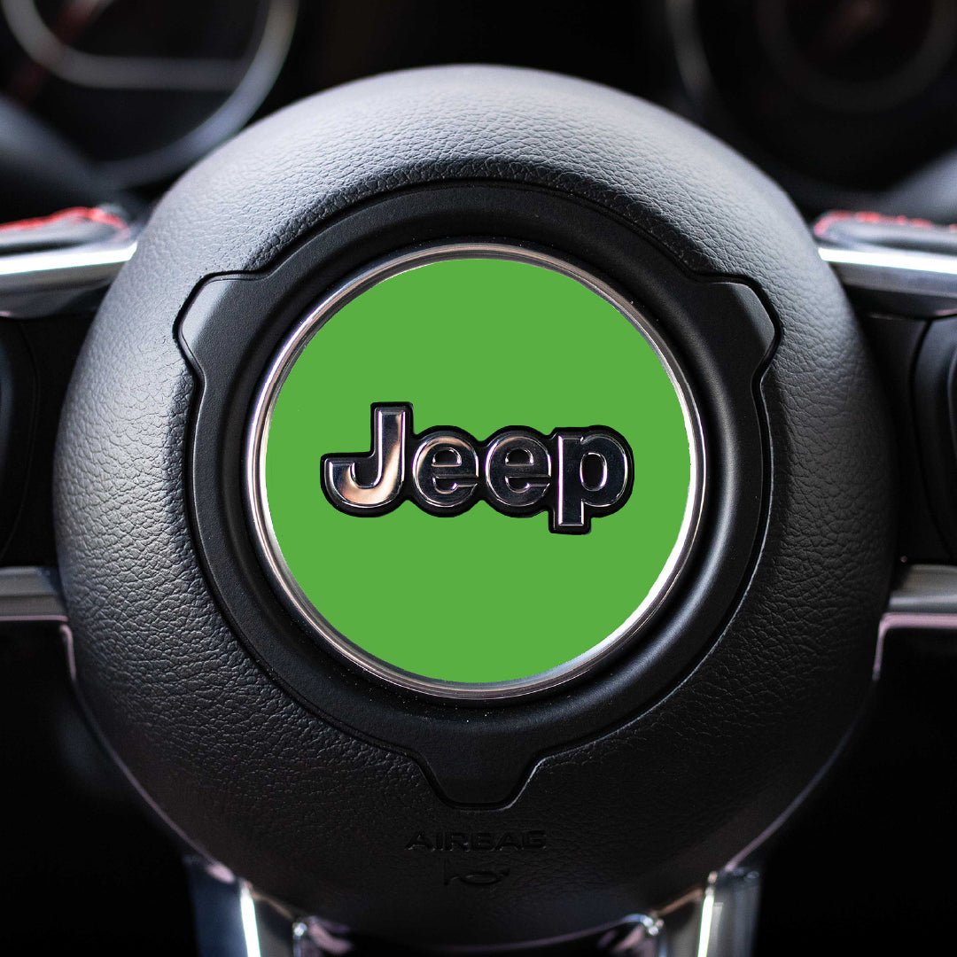 Custom Color Steering Wheel Decal for Jeep | Gladiator 2020+ | Green | | Decal