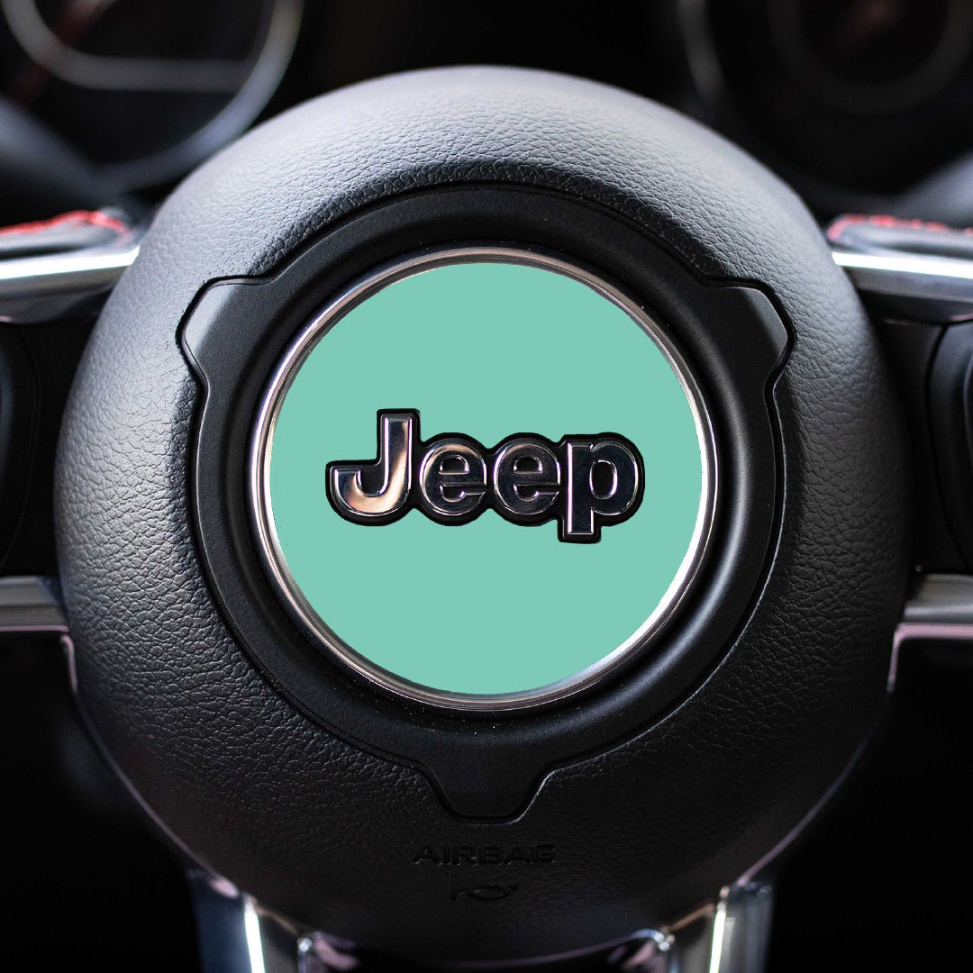 Custom Color Steering Wheel Decal for Jeep | Gladiator 2020+ | Mint | | Decal