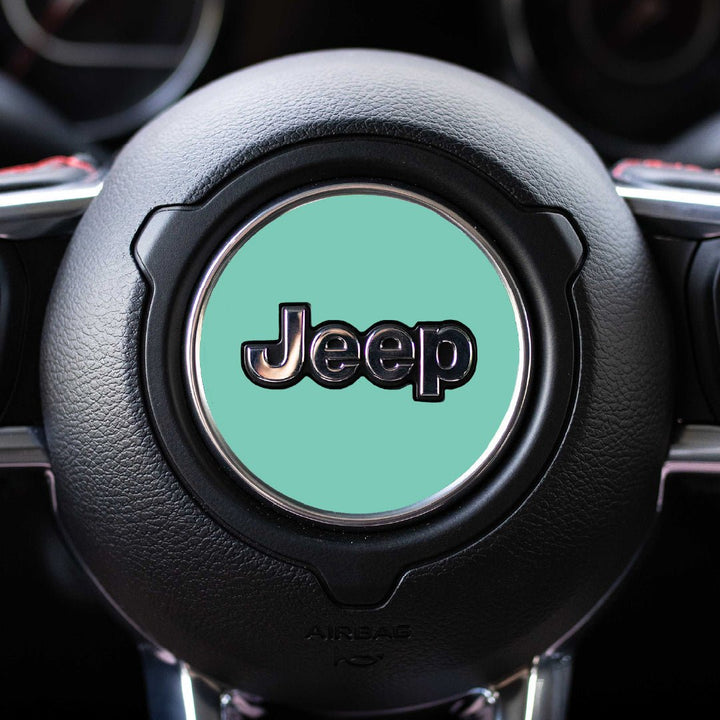 Custom Color Steering Wheel Decal for Jeep | Gladiator 2020+ | Mint | | Decal