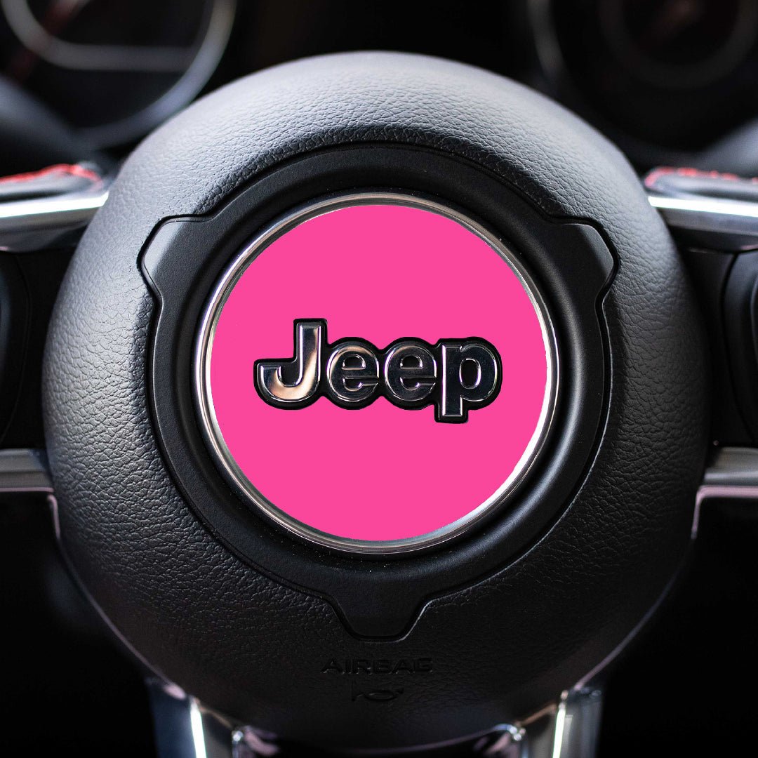 Custom Color Steering Wheel Decal for Jeep | Gladiator 2020+ | Pink | | Decal