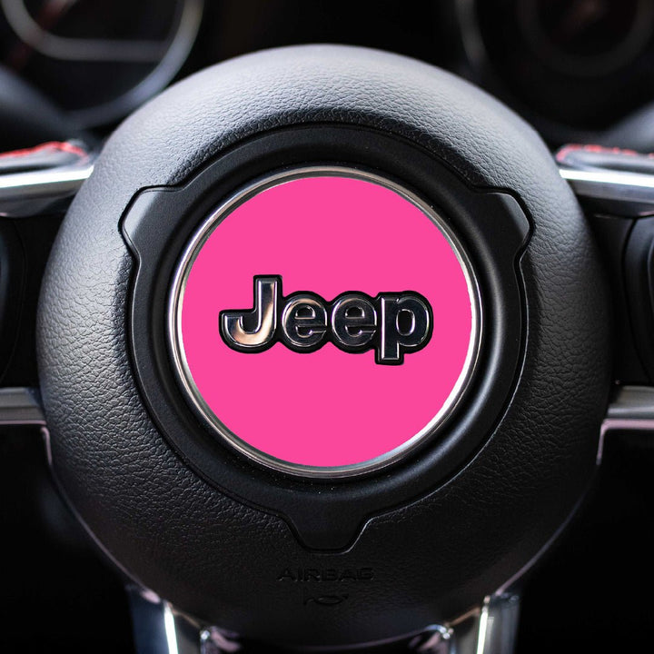 Custom Color Steering Wheel Decal for Jeep | Gladiator 2020+ | Pink | | Decal