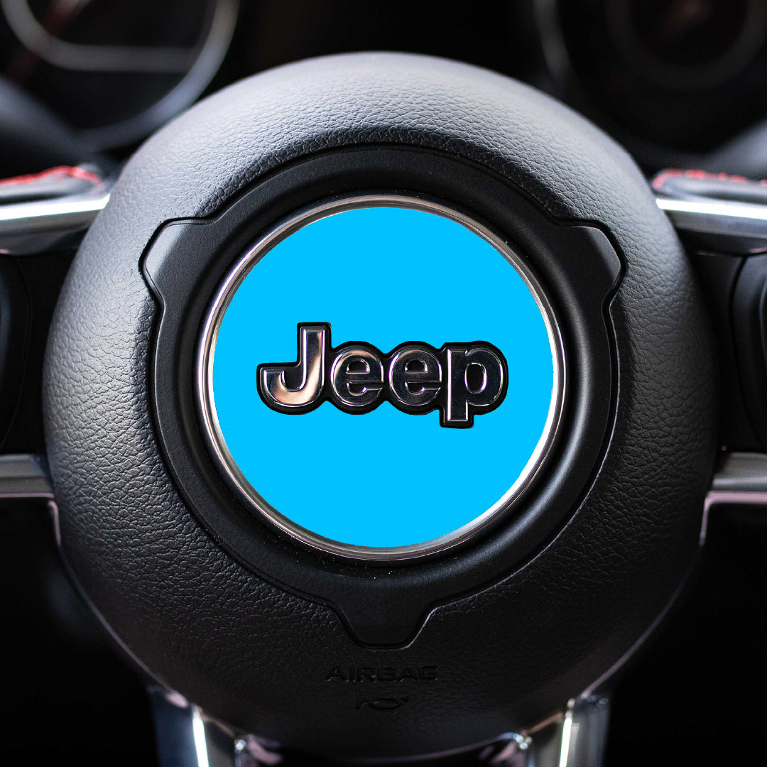 Custom Color Steering Wheel Decal for Jeep