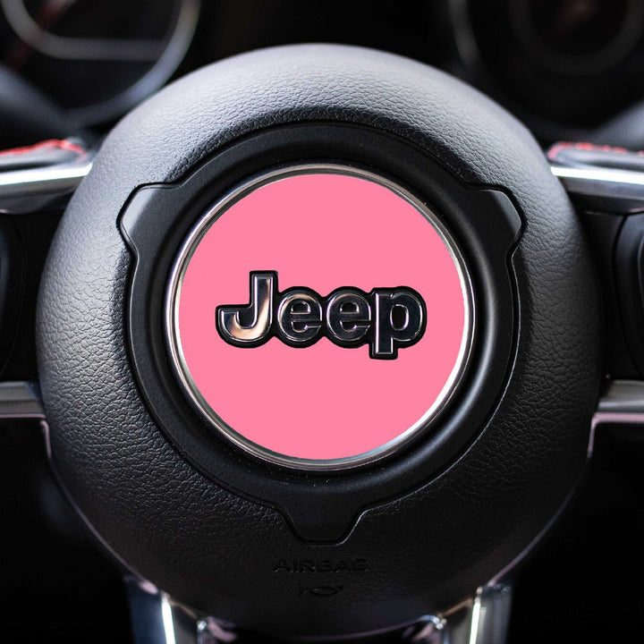 Custom Color Steering Wheel Decal for Jeep | Gladiator 2020+ | Soft Pink | | Decal