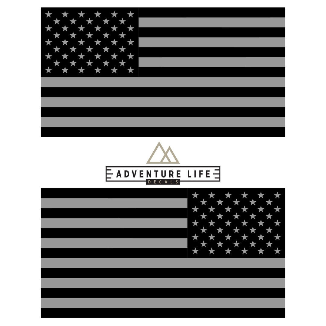 American Flag Indoor & Outdoor Sticker 6" x 3" | Set of 2