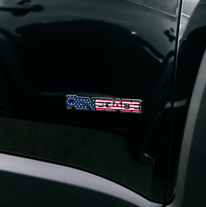 RENEGADE Emblem Decal | American Flag - fits 2015-2024 Renegade