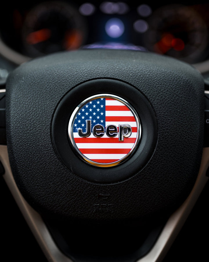 american flag decal for jeep steering wheel