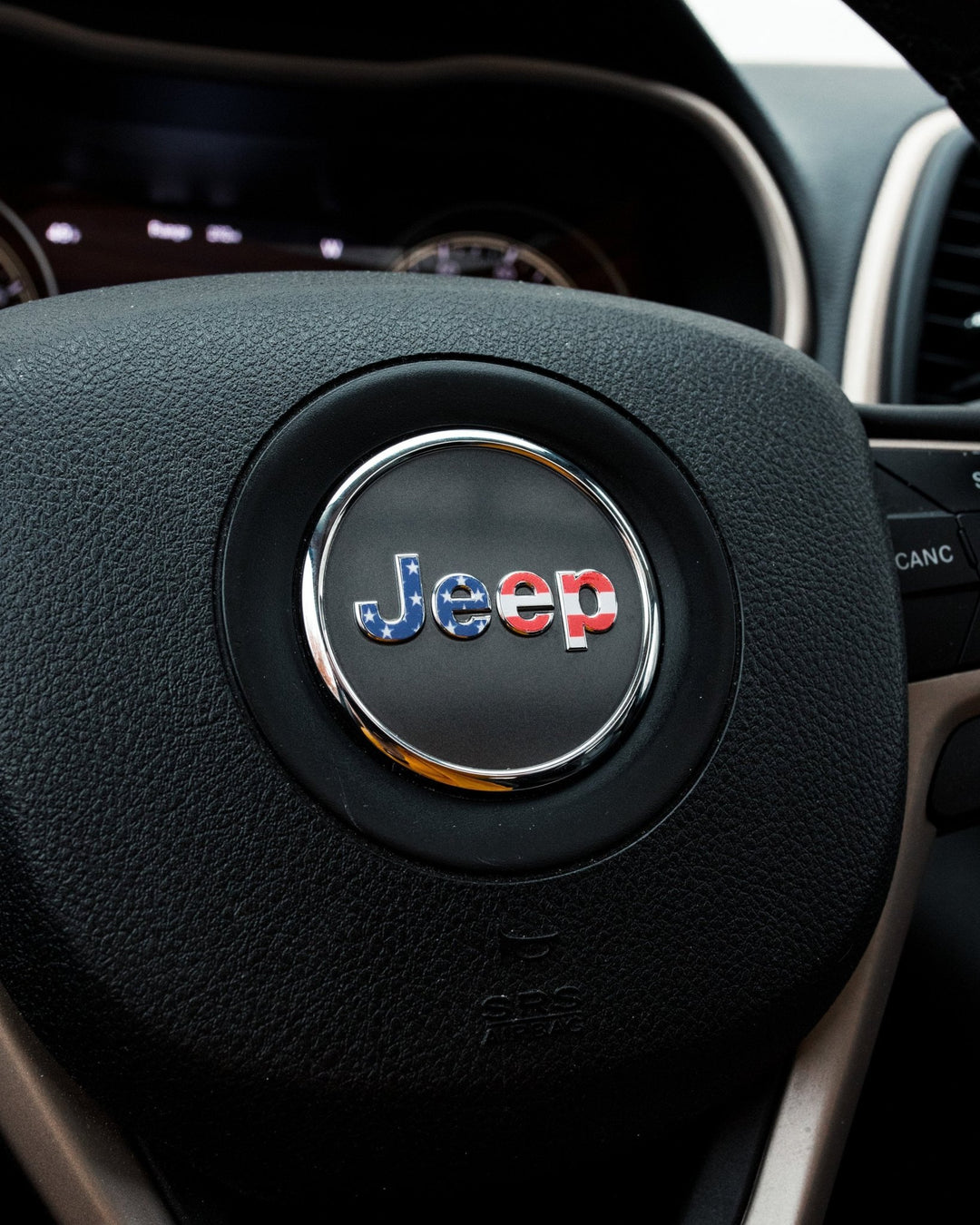 American Flag Jeep Steering Wheel Letters