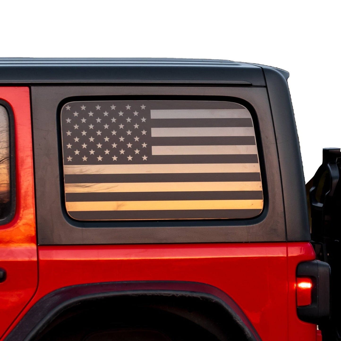 American Flag Window Graphic for Wrangler | Set of 2 – Adventure