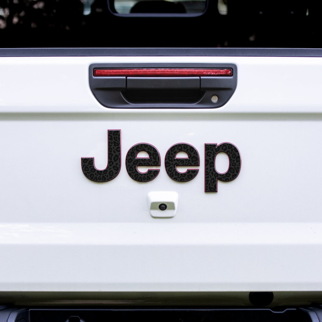 Animal Print Emblem Overlay Accessory for Jeep Gladiator