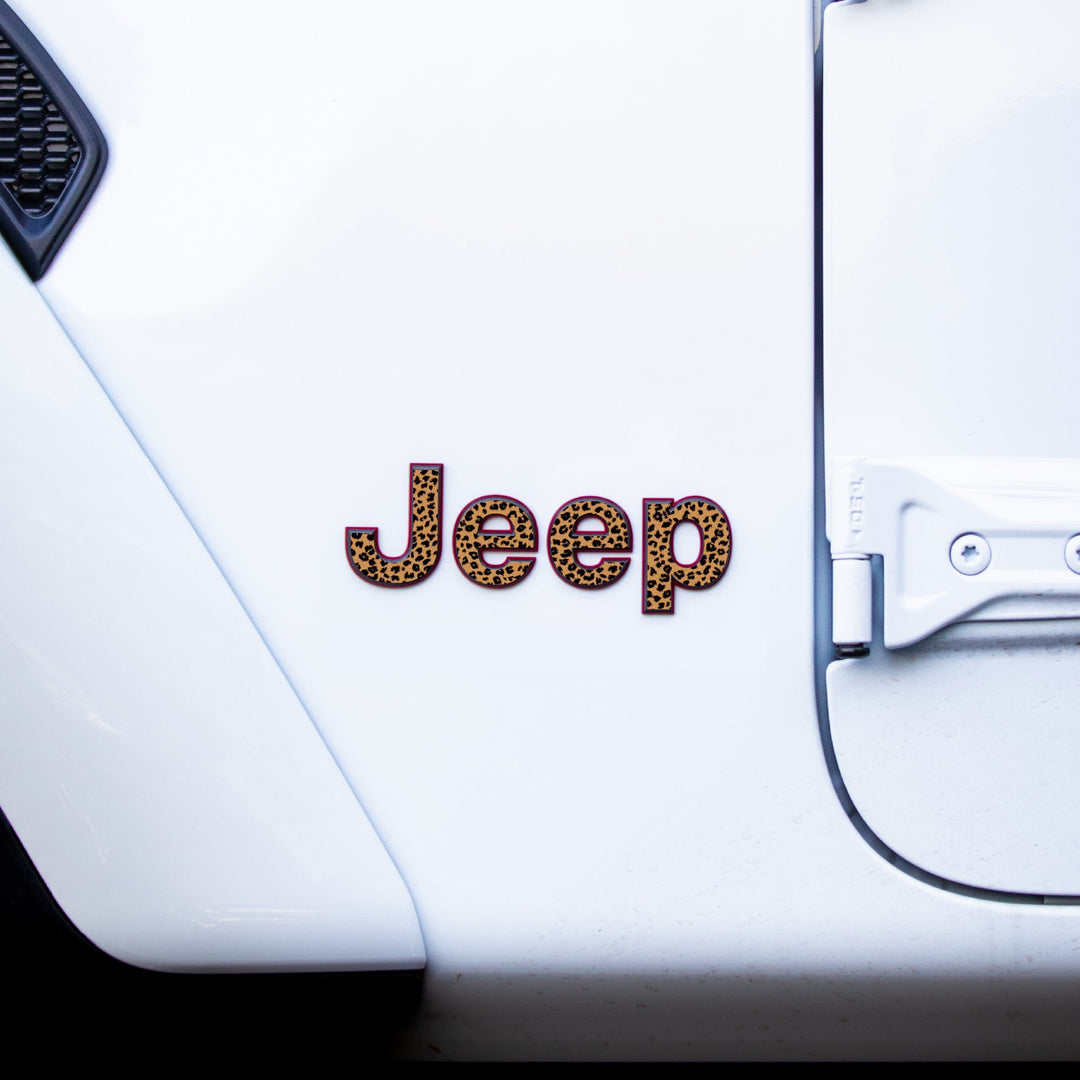 Animal Print Emblem Overlay Accessory for Jeep Gladiator