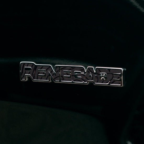 RENEGADE Emblem Decal | Black Topo - fits 2015-2024 Renegade