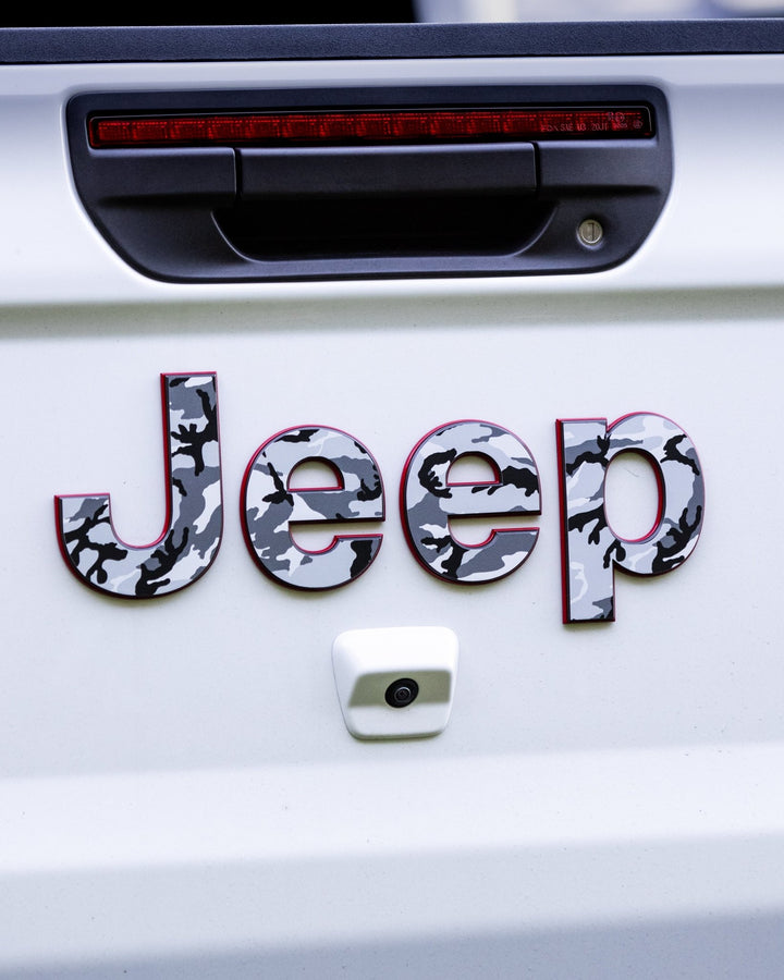 Camo Exterior Emblem Overlay for Jeep Gladiators
