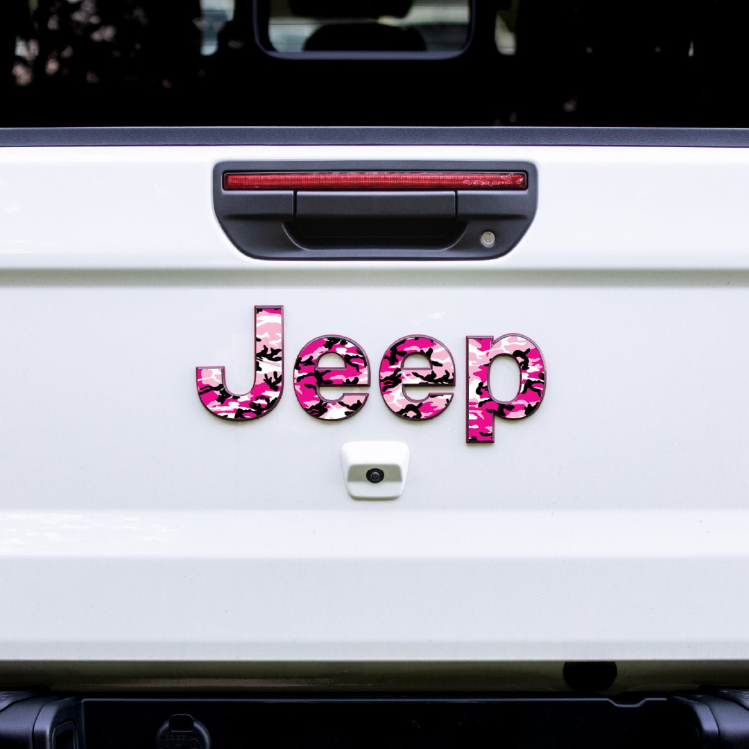 Camo Exterior Emblem Overlay for Jeep Gladiators