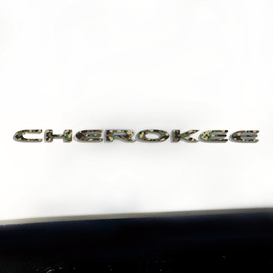 CHEROKEE Emblem Decal | Camo - fits 2014-2024 Cherokee