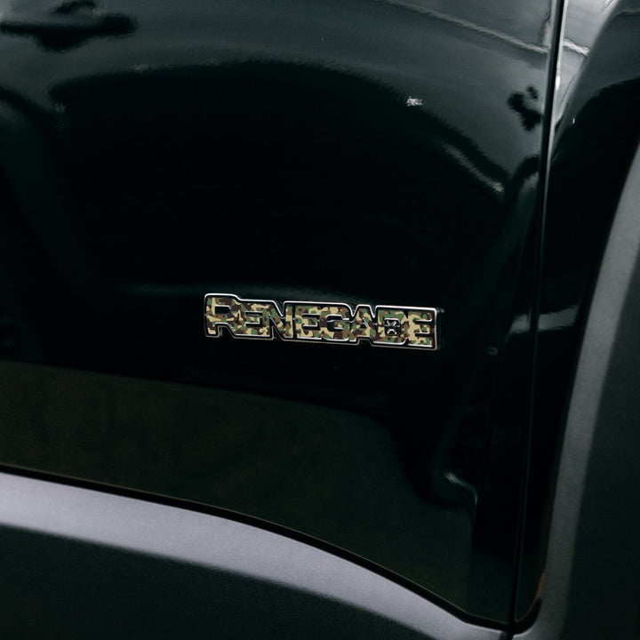 Camo Print Emblem Overlay Decals for 2015-2023 Renegade